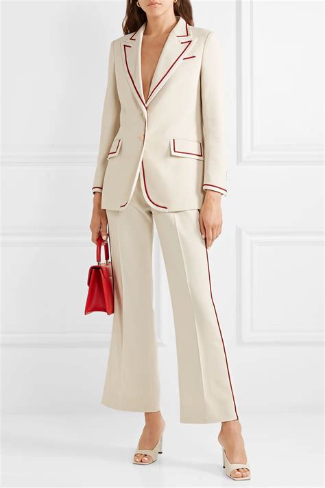 gucci women's pants suit|net a porter gucci suits.